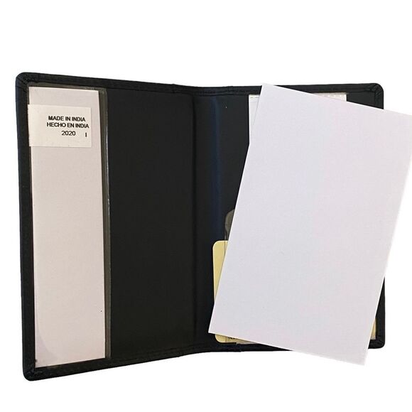 Dopp Black Leather Passport Jacket NWT - Picture 3 of 6